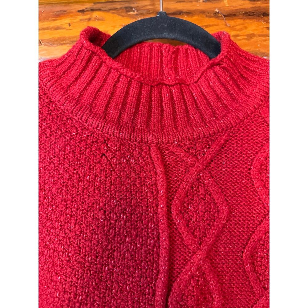 American Eagle Chunky Red Sweater Size Medium‎ - Picture 4 of 7